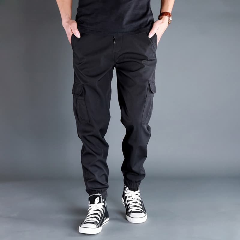 Macacão masculino de secagem rápida solto tamanho grande Leggings verão estilo fino moda na moda estiramento Harem calça