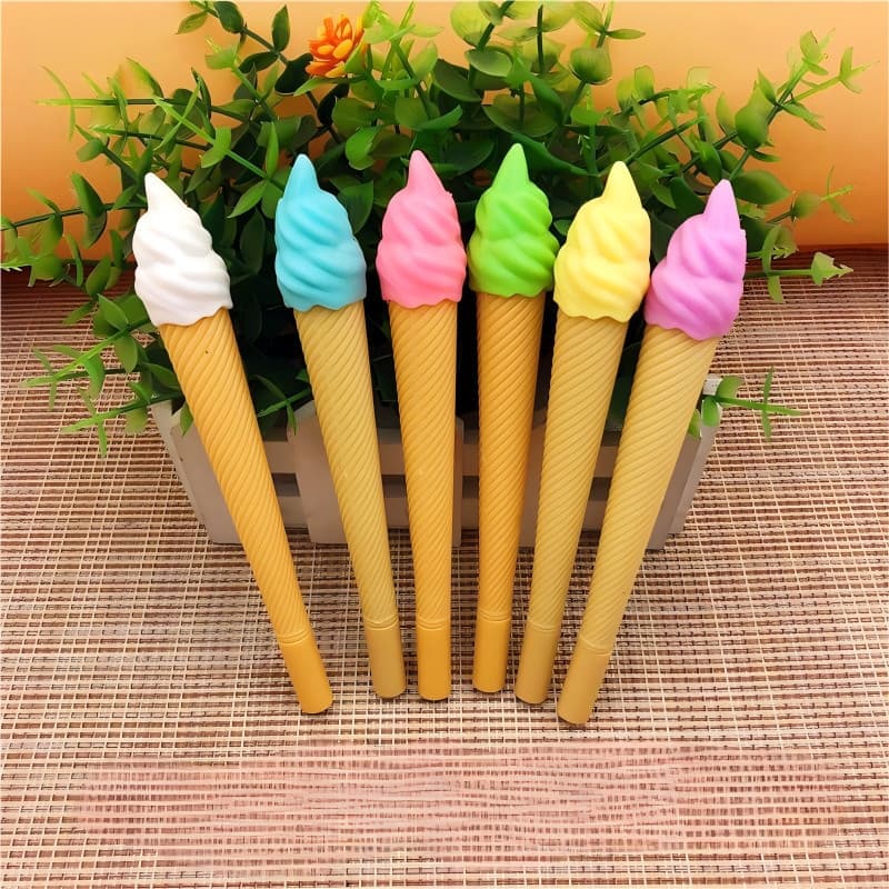 Kit 12 Caneta Sorvete Kawaii