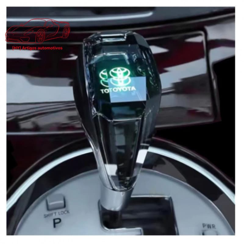 Manopla de Câmbio de Cristal com Luz LED para Toyota Corolla RAV4 Vios YARIS Sienna Previa 5YV0