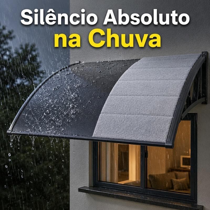 Tapete Silenciador para Toldo Anti-Ruído de Chuva Autocolante DIY
