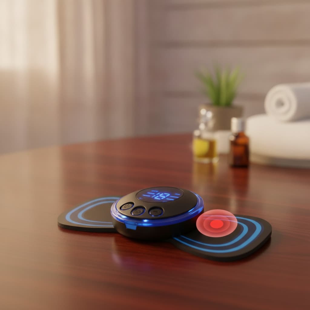 Aparelho de Eletroterapia Portátil Recarregável Bivolt | Massageador Muscular Corporal EMS | Al