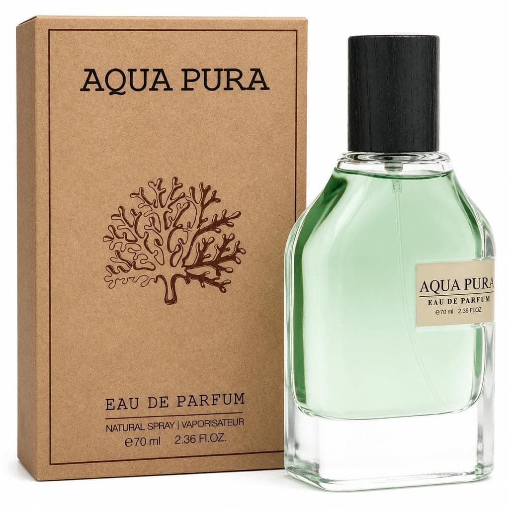 Fragrance World Aqua Pura Eau De Parfum para Homens e Mulheres |   Fragrância Premium de Longa Duração |   70ml |   Perf