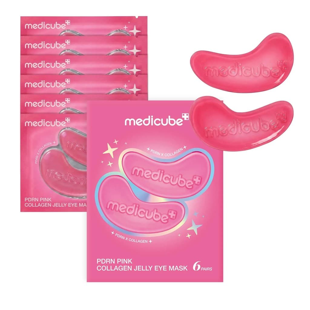 [Novo produto] tapa-olho medicube Pink Jelly Hydrogel com colágeno PDRN (6/28/50 pares)