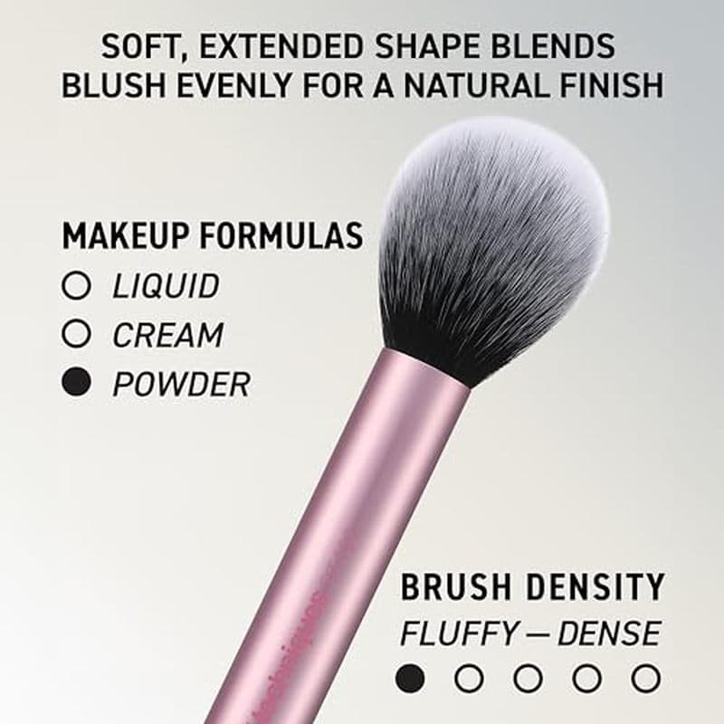 Conjunto De Pincéis De Maquiagem Essenciais Para O Dia A De 6 Peças Real Techniques , Inclui 4 & amp ; 2 Esponjas Base ,