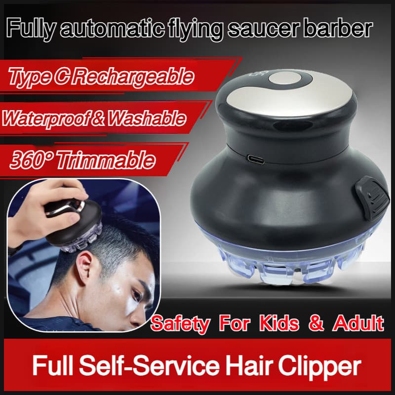 【Fácil de Usar】✨ [Auto Hair Trimmer] UFO Hair Clipper/ Automatic Hair Cutting Tool/ Home Barber Kit - Easy Self Haircut/