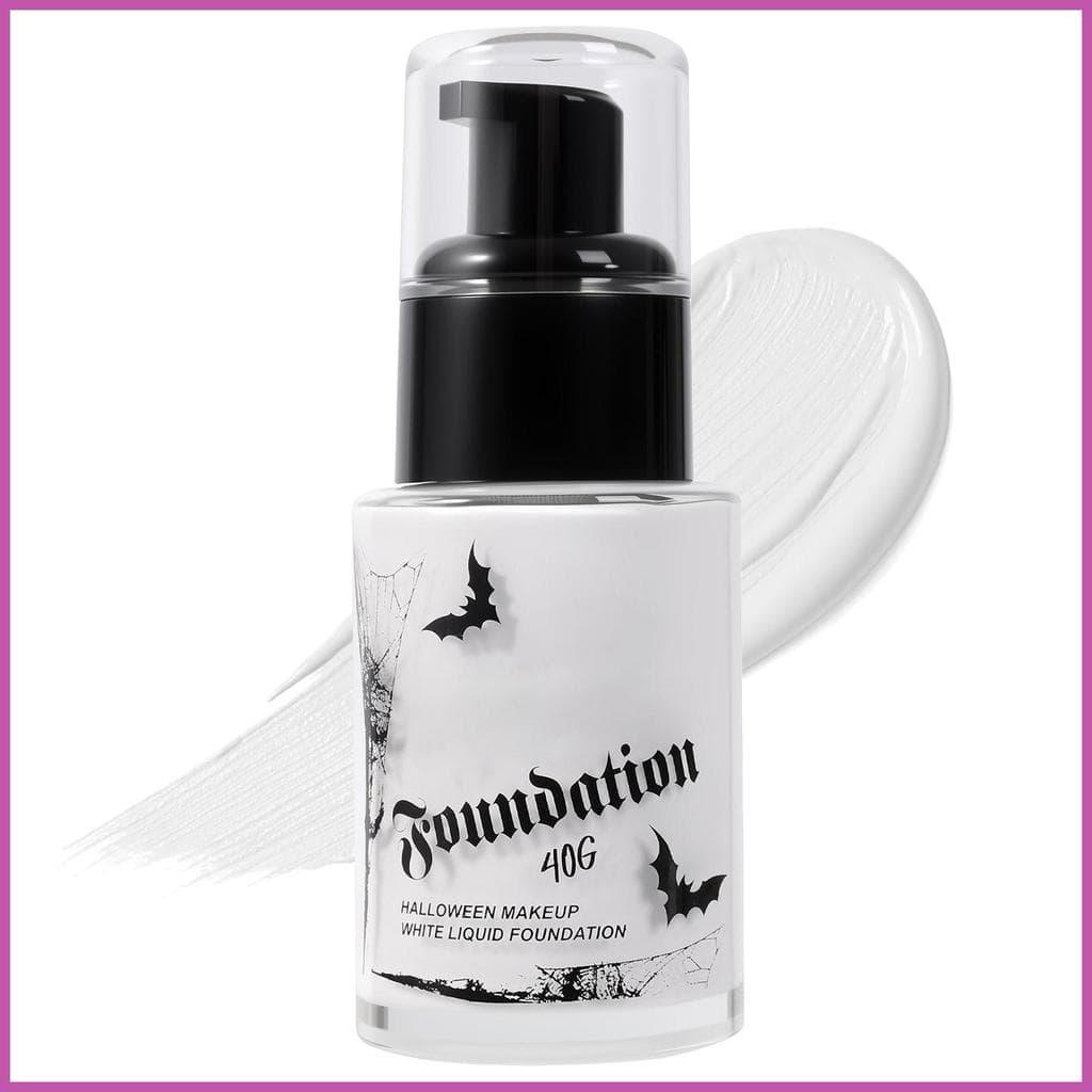 Fundação Branca 40ml Branco Cobertura Completa Corretivo Cosméticos Líquido Maquiagem Para Halloween Cosplay wsdph