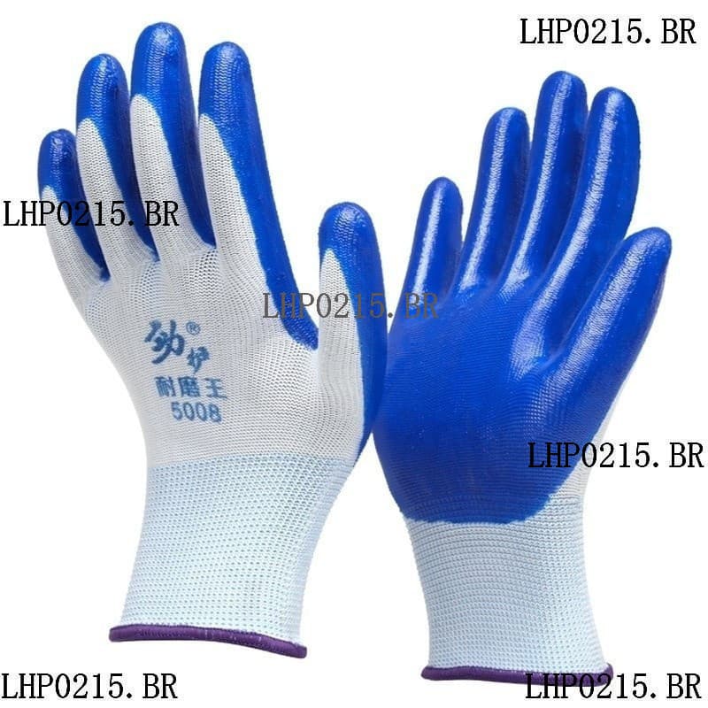 12luvas De Borracha PU De Pêra/Luvas De Trabalho Revestidas De Espuma De Nitrilo Tangan Getah Dan Kain Segurança Protect