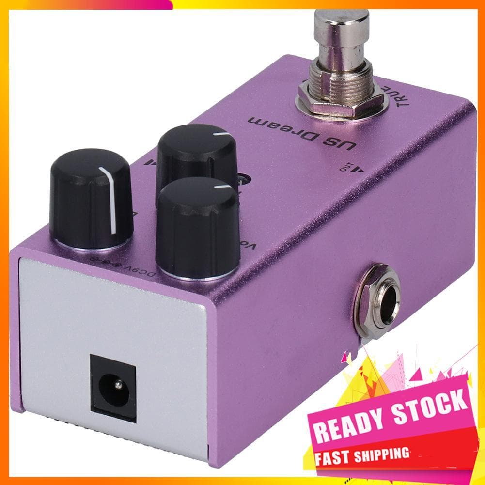 Gfgfgfgg Pedal de volume de guitarra, distorção, efeitos multiefeitos, mini tipo único, dc 9v, true bypass para elétrico