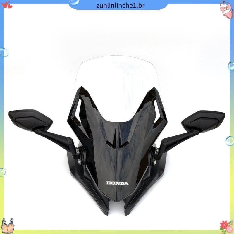 Wuyang Honda NWT150 modificado Fosha pára-brisa dianteiro NWT espelho retrovisor dianteiro pára-brisa aumentado