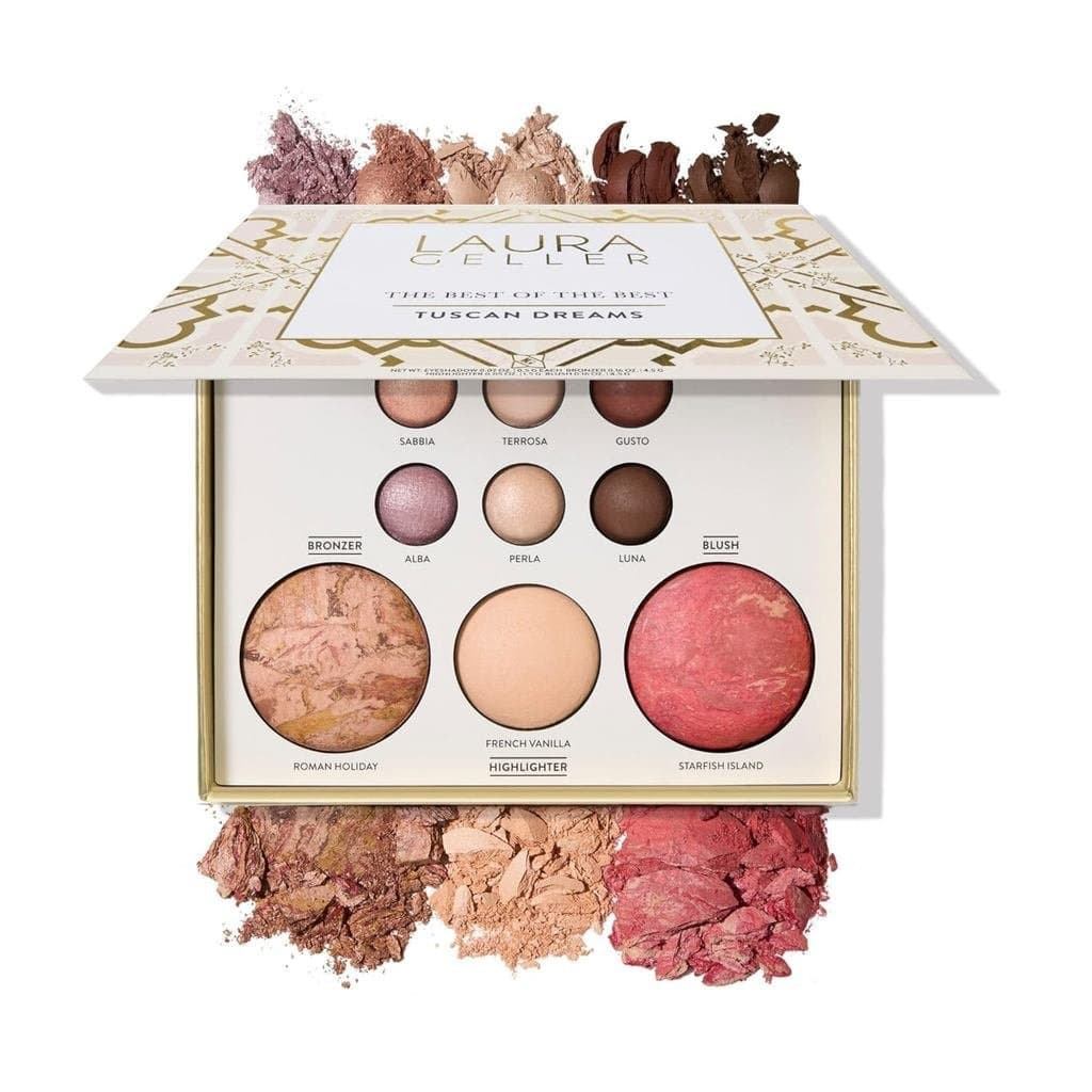 LAURA GELLER NEW YORK A Melhor das Melhores Paletas de Maquiagem - Tuscan Dreams - Tamanho Completo - Inclui Bronzer, Bl