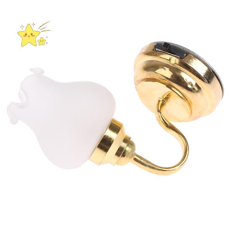 [JBTH] 1 : 12 Lâmpada De Parede Em Miniatura Para Casa De Bonecas LED Mesa Luz Brinquedo De Decoração De Boneca [JB]