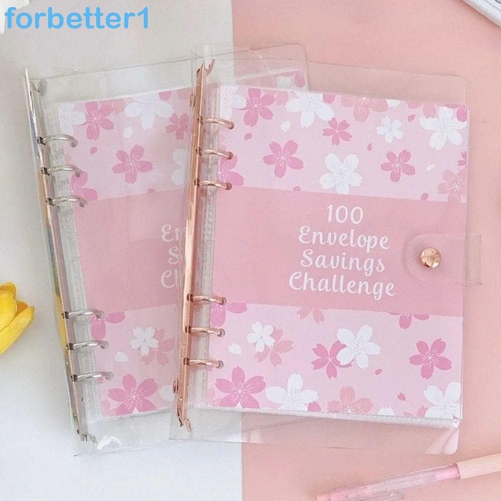 Pasta para o Desafio dos 100 Envelopes FORBETTER, Economize Dinheiro com 100 Envelopes 100 Economias 7NDP