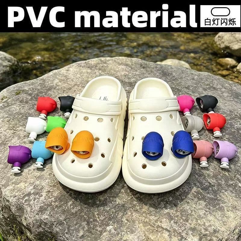 2 Peças/Conjunto de Luzes LED para Sapatos, Acessórios de Decoração para Sapatos DIY, Lanterna Arco-Íris, Decorações par