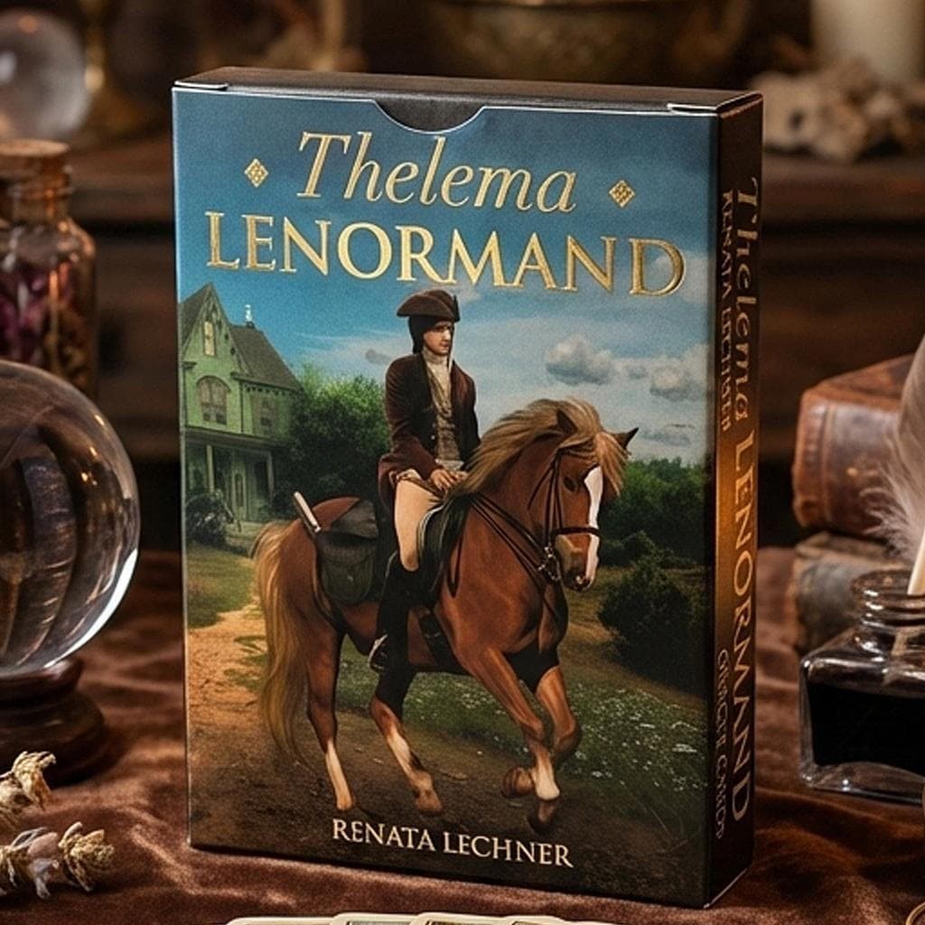 9 * 6cm Thelema Lenormand Oracle Deck 36 Cartas De Adivinhação Esotérica Para Orientação Diária Cartolina Com Relevo Dup