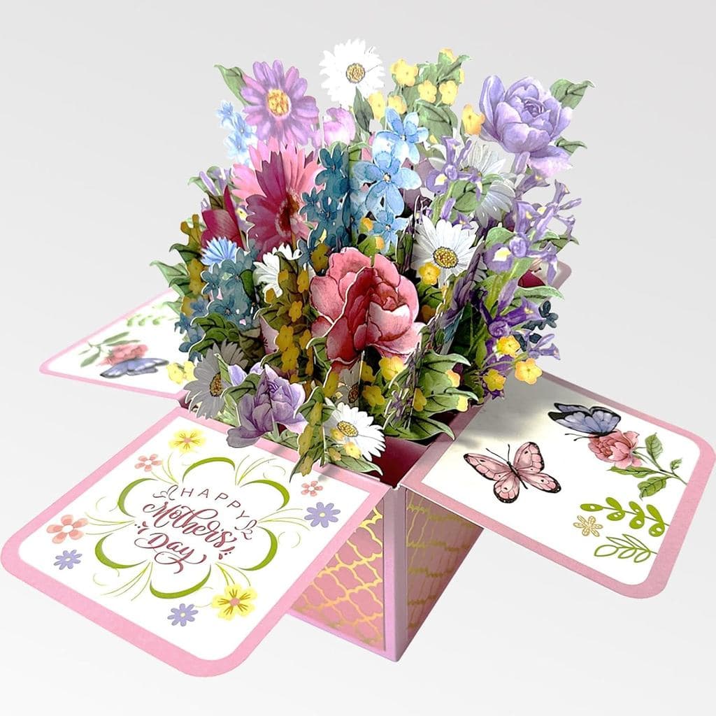 Cartão Pop-Up 3D Spercy Flower para o Dia das Mães, Presente para Ela, Esposa, Mãe, Avó, Tia, Filha