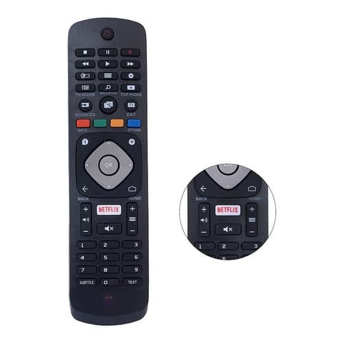 Controle Remoto Lelong LE-7412 para TV Smart Netflix 190TS2L 220TS2 32PFL3008D 32PHG4109 40PFG5000 43PFG5102 50PUG6102