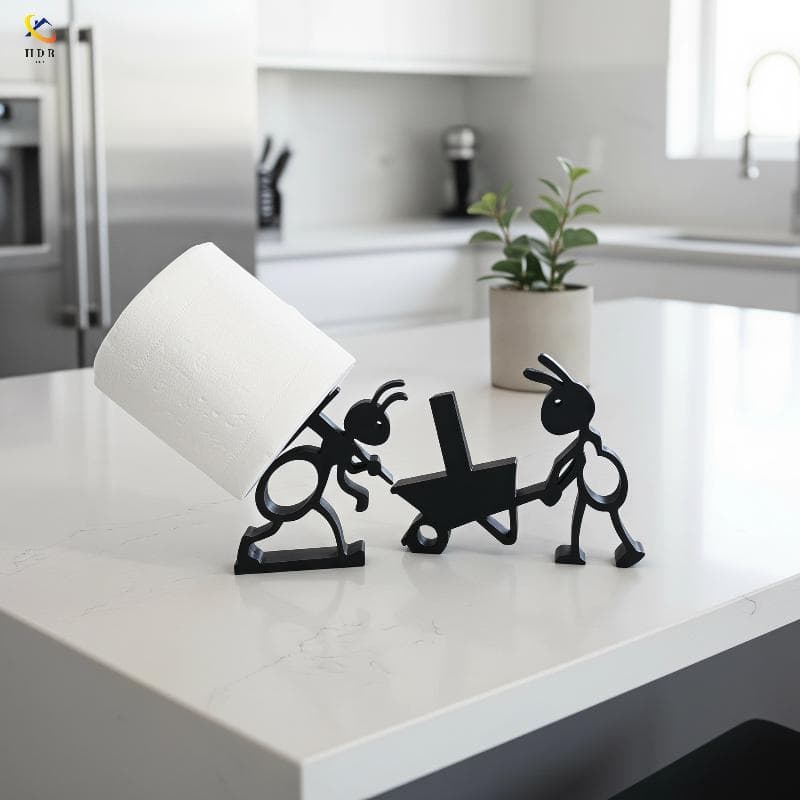 [Hdr] 1/2 PCS Suporte Para Rolo De Papel Higiênico Em Forma De Formiga Design Divertido De Desenho Animado Base Resisten