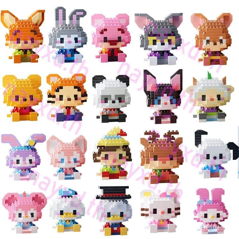 Vários Estilos De Presente De Brinquedo De Bloco De Construção De Boneca De Desenho Animado
