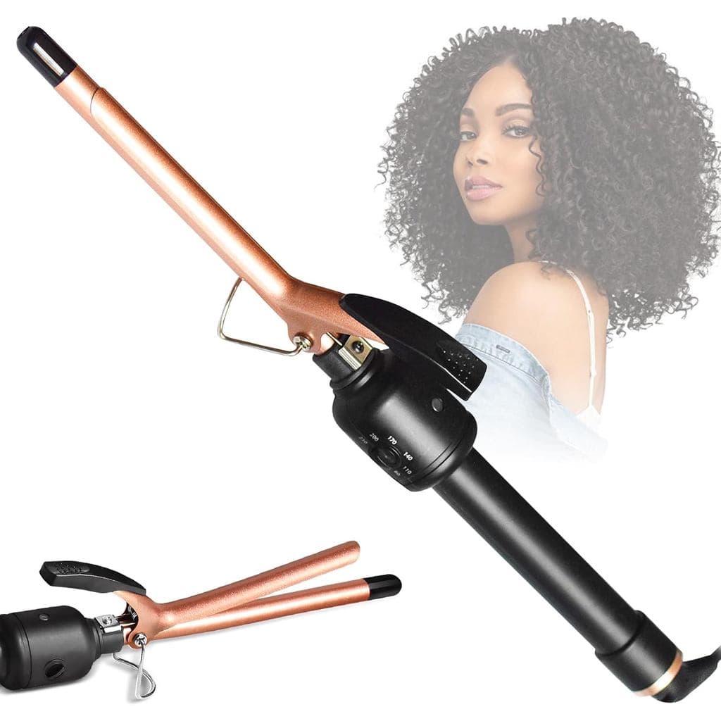 Modelador de cachos fino, ultrafino de 9mm em cerâmica, com temperatura ajustável (80 ℃     -230 ℃   Modelador de cachos