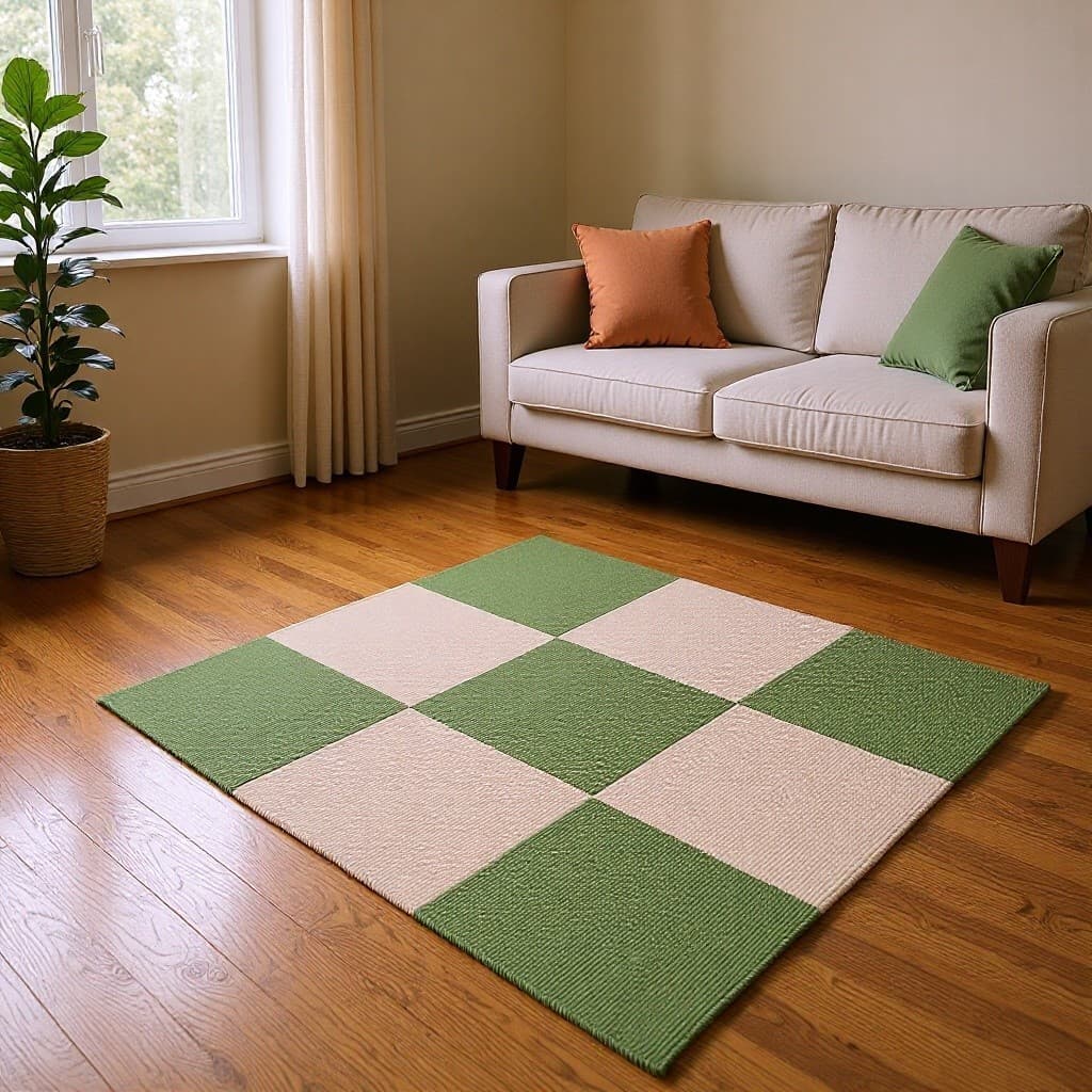 [Novo produto] Tapete sem cola Quarto fresco Sala de estar Quarto infantil Animal de estimação Tapete quadrado autoadesi