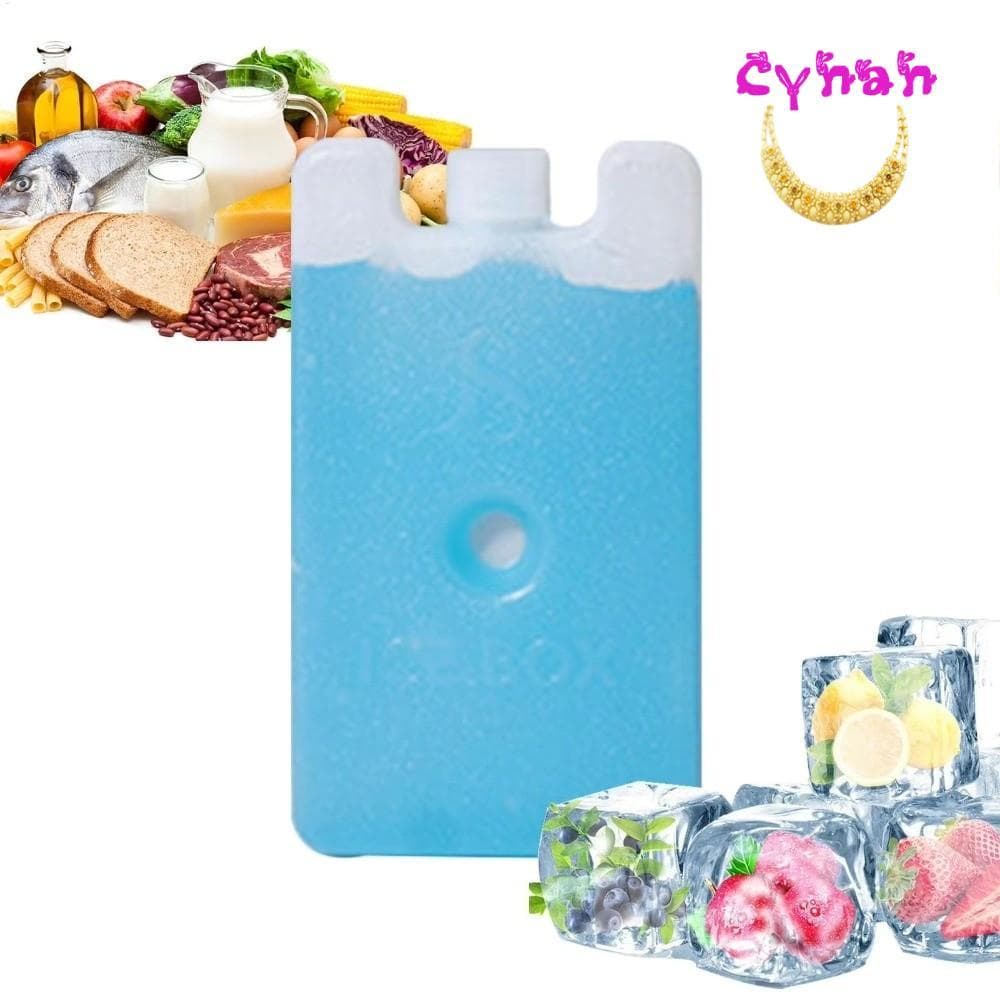 Pacotes De Gelo Reutilizáveis CYNAN , Pacote Refrigerador Reutilizável Para Manter Fresco , Caixa De Cristal Bloco Frio