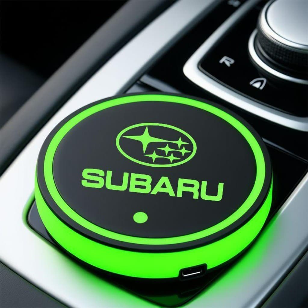 7 Cores À Prova D'água Porta Copos Iluminado Artigos Automotivos For Subaru Forester XV Outback Impreza WRX