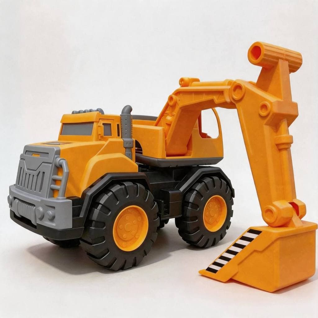 Escavadeira Infantil de Inércia Trator de Construção Brinquedo Sem Pilhas para Crianças +3 Anos