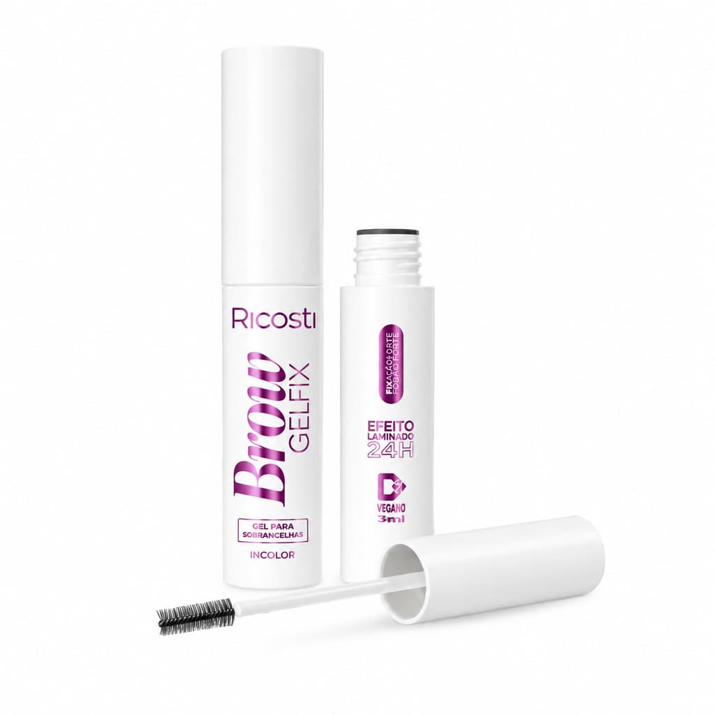 BROW GEL FIXADOR DE SOBRANCELHAS INCOLOR RICOSTI 4ML