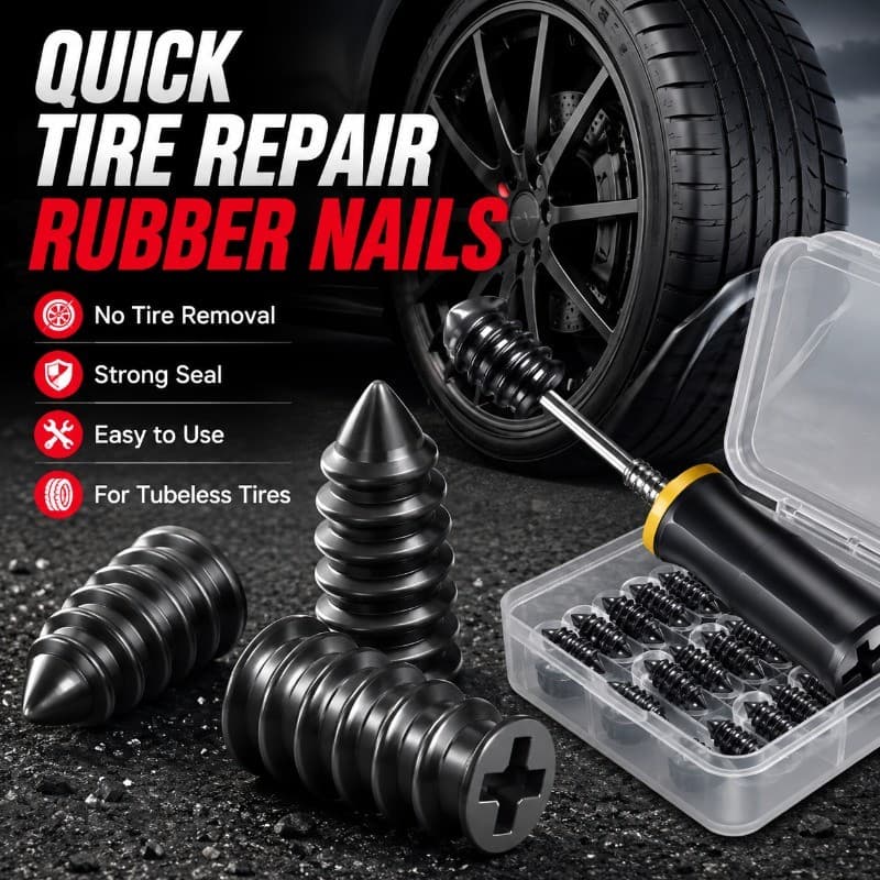 Universal Tubeless Pneu Reparação De Borracha Prego Parafuso Plug Kit De Reparo De Punção Rápida Para Carro Motocicleta