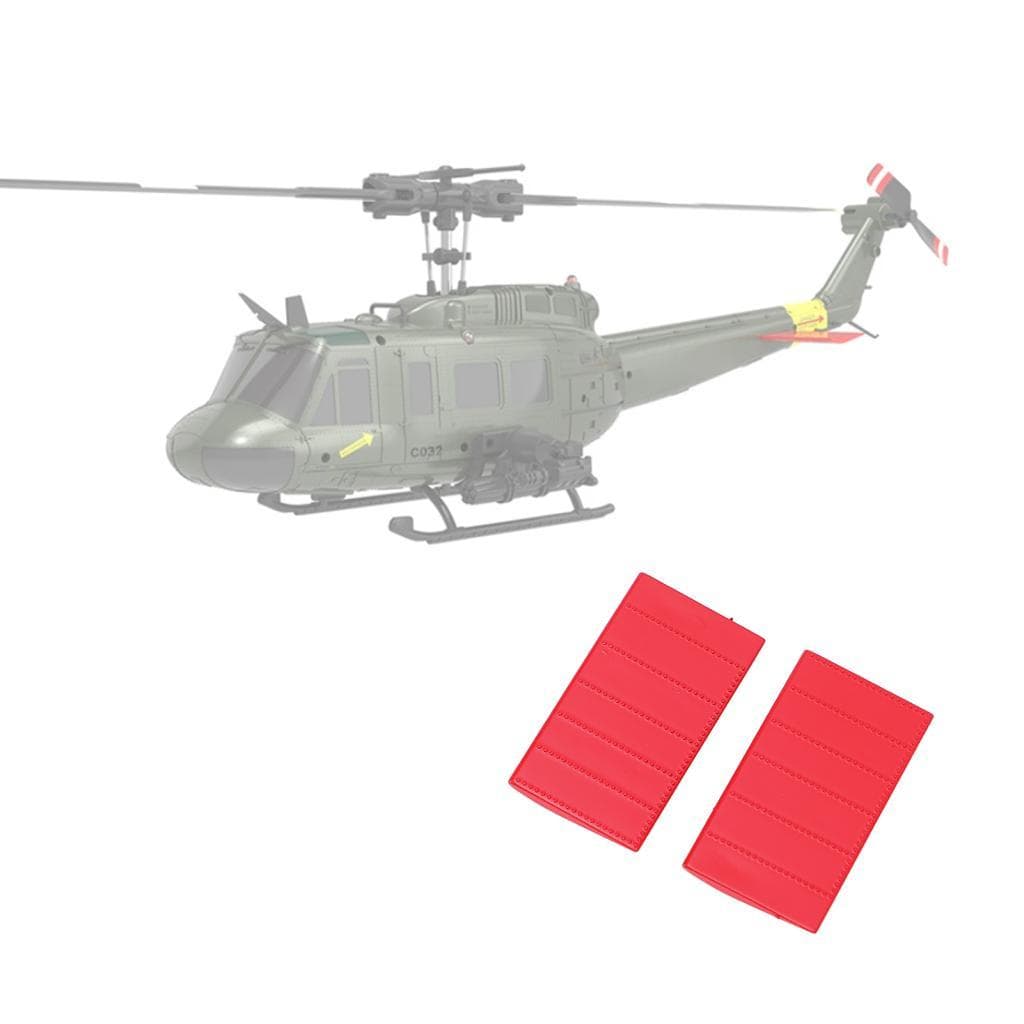 Eacam RC helicóptero flanco grupo painel lateral leve capa protetora peças de reposição para C032 UH-1 (vermelho)