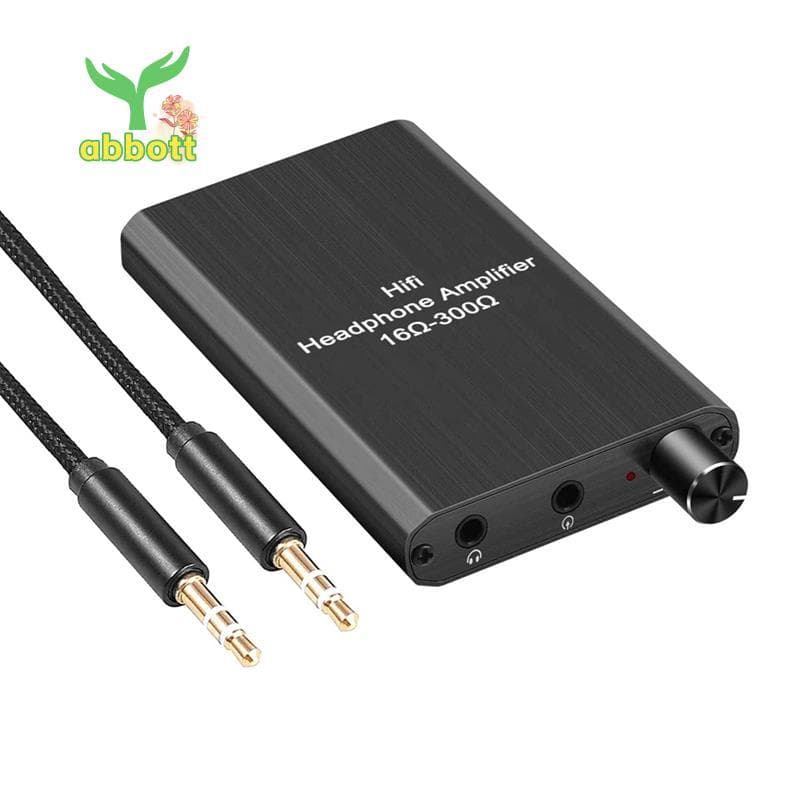 [Quick A] Amplificador De Fone De Ouvido Portátil Com Porta De Entrada/Saída De Áudio Estéreo De 3.5 Mm Controle De Volu