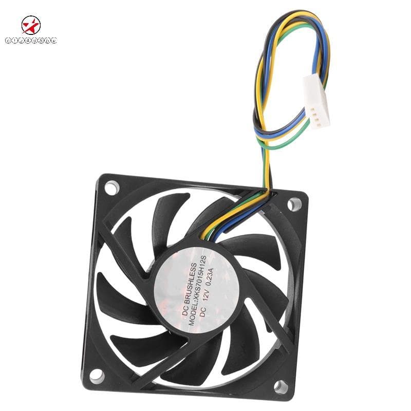 70x70x15mm 12V 4 Pinos PWM PC Computador Caso CPU Cooler Ventilador De Resfriamento Preto zctz4d8bet.br
