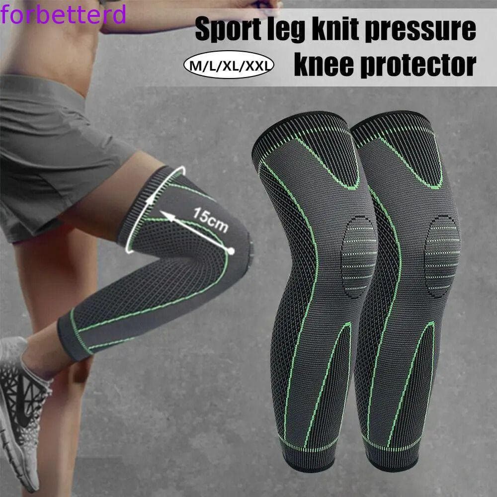 Joelheiras Esportivas Para Corrida , Cinta De Patela De Nylon , Manga Longa Pernas Completas , Joelheira De Fitness Elás