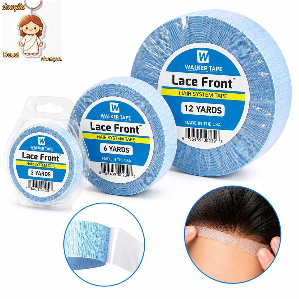 Walker Tape Lace Front Fita Adesiva Dupla Face Para Peruca E Mega Hair