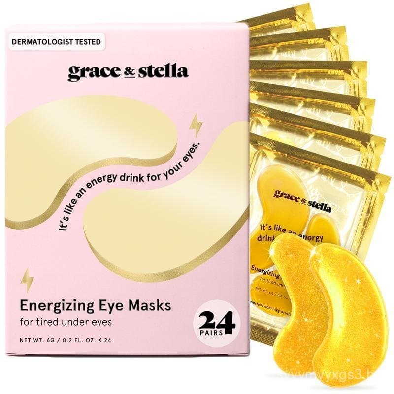 Máscaras para a área dos olhos Grace & Stella para olheiras, olhos inchados, rugas, hidratantes, firmadoras, suavizantes