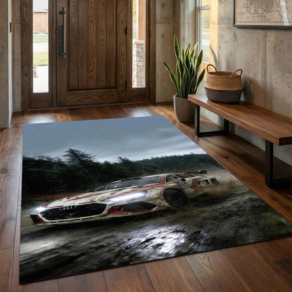 [Novo produto] Flying 3 Racing Car Sports Car Theme Tapete Sala de estar Garagem Quarto infantil Sala de jogos Tapete mo