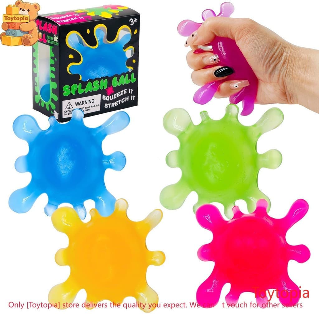 Fidget Toys Stress Balls , Splat Toy , Ansiedade Relief , Ice Cube Malt Sugar Sensory Ball Com Autismo