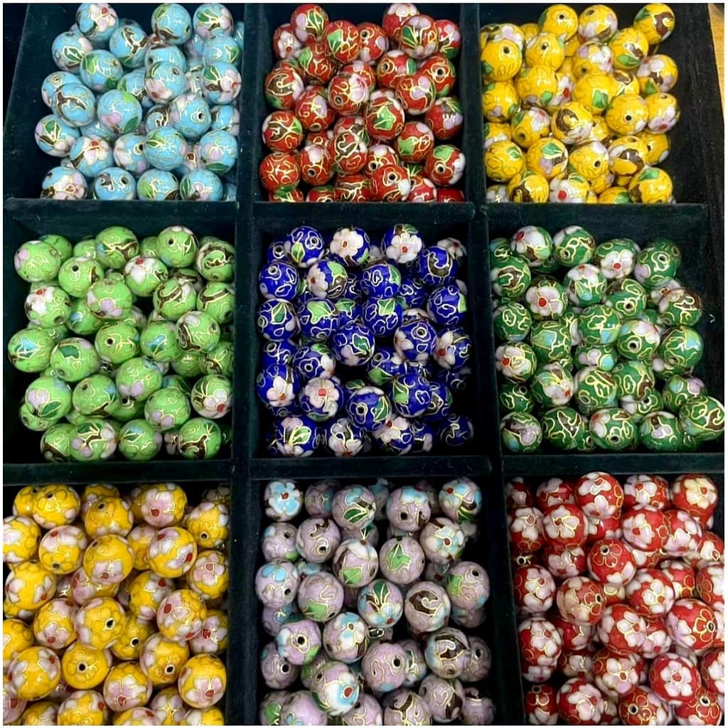 Cloisonne bens antigos contas soltas acessórios pulseira colar brincos pingente artesanal diy jóias acessórios