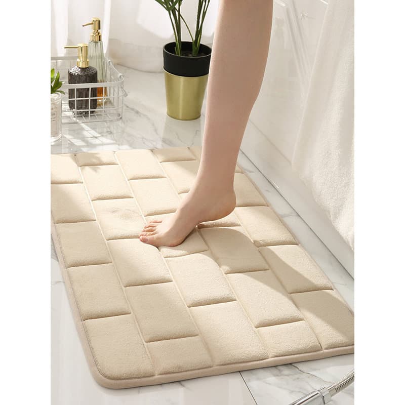 Tapete de chão do banheiro absorvente pé tapete de banheiro doméstico antiderrapante tapete de porta do banheiro de seca