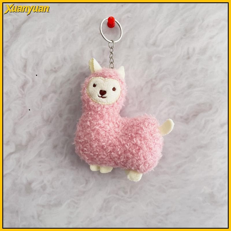 XYuan Bonito Kawaii Alpaca Chaveiro De Pelúcia Mini Dos Desenhos Animados Boneca Bapa Acessório Festa Presente Para Cria