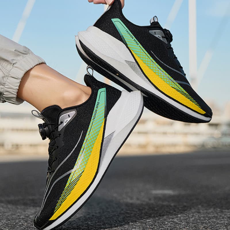 Tênis De Corrida Ultraleve Com Placa De Carbono , Calçados Esportivos Leves E Respiráveis Absorção De Choque 45