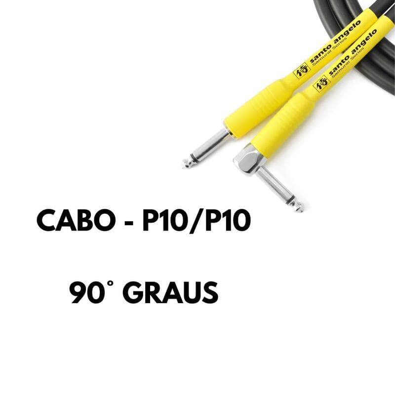 CABO SANTO ANGELO GUITARRA/VIOLÃO/BAIXO P10/P10 90° GRAUS SAMURAI 4,57 METROS