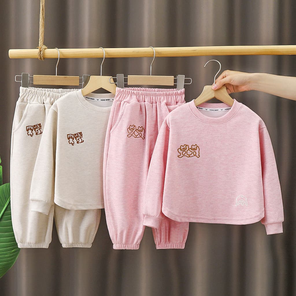 Crianças terno outono novo estilo meninas exterior Wear outono estilo influenciador moda esportes lazer terno de duas pe