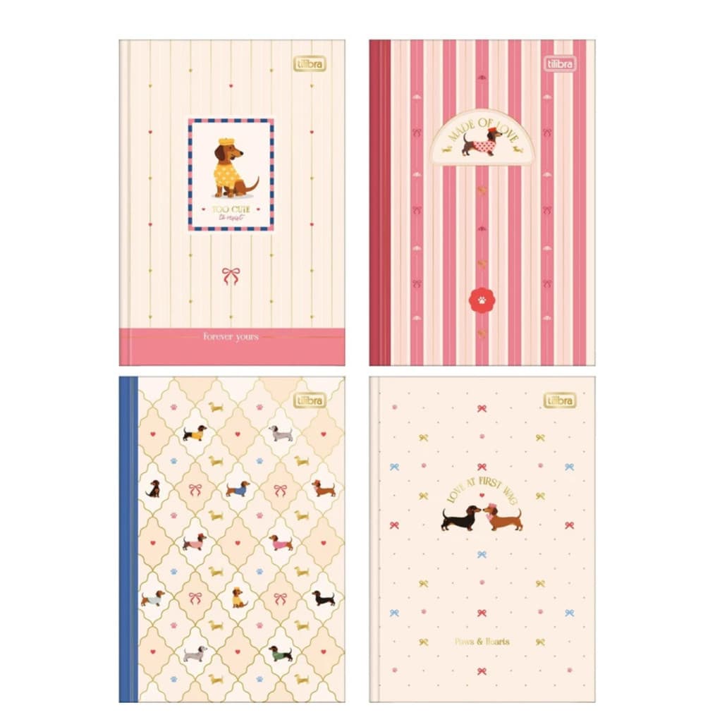 Caderno Brochura 1.4 Capa Dura Brownie 80 Folhas