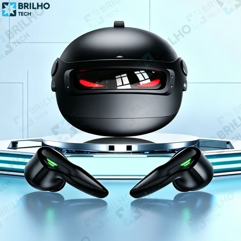 Fone de Ouvido Gamer Bluetooth Sem Fio com Cancelamento de Ruído Preto-BT