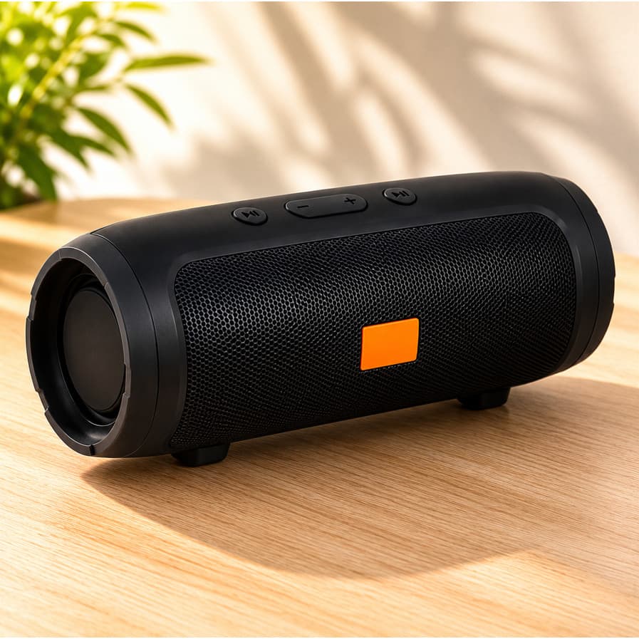Caixa de Som Bluetooth Portátil Som Potente Rádio FM USB Recarregável