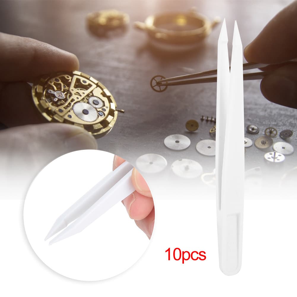 keaostore 10 Pçs/Set Isolamento Pinças De Plástico De Alta Precisão Ferramenta De Clipe De Reparação De Relógio