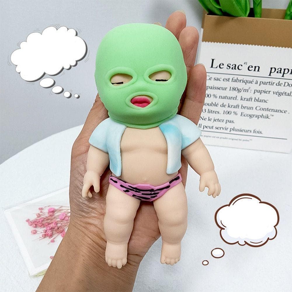 Brinquedo De Inquietação De Desenho Animado QENVXDAN , Apertar De Boneca Mascarada TPR De Silicone Descompressão De Pita