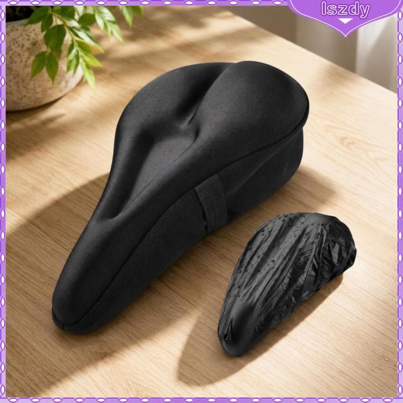 [Lszdy] Almofada De Assento De Ciclo À Prova D'água Acolchoada Capa De Selim De Bicicleta Em Gel Com Absorção De Choque
