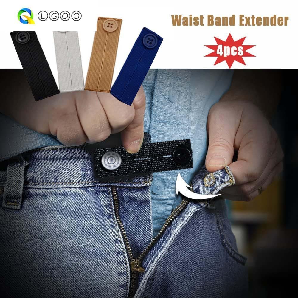 LGOO Extensores De Botão Jeans Fivelas Ajustáveis Unissex Calças De Maternidade Fivela De Extensão